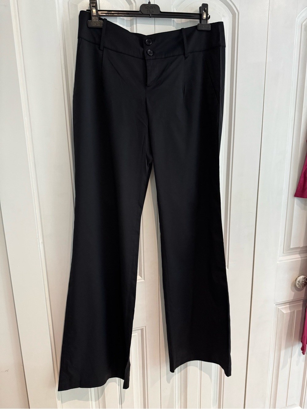 Sleek Black Flare Boot Cut dress Pants size 12